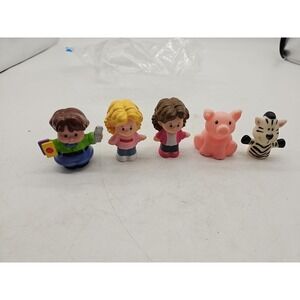 Fisher Price Little‎ People Hawaiian Tourist Lot of 5 cell phone Pig Zebra Girls